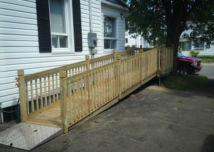 Installation de rampe pour accessibilité
